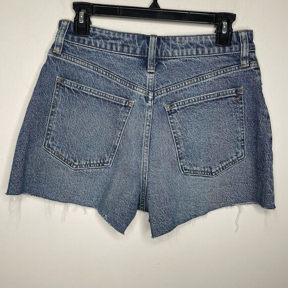 MADEWELL Perfect Jean Shorts Women 28 Curvy NEW Raw Hem Stretch NO739 - Picture 10 of 16